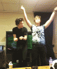 harry and ashton omg.gif